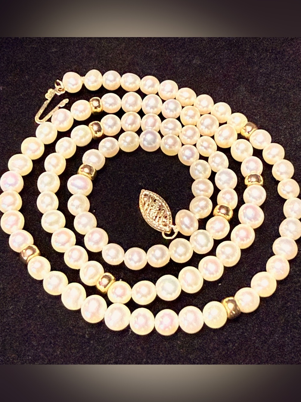 14k Gold Pearl Necklace
